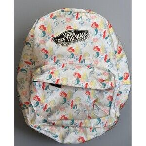 Vans x Disney Ariel The Little Mermaid Backpack Rare 2014 Collaboration Bookbag